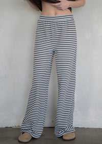 Lilah Striped Pants - Light Blue Multi