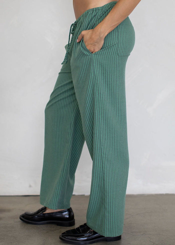 Sienna Stripe Pants - Green