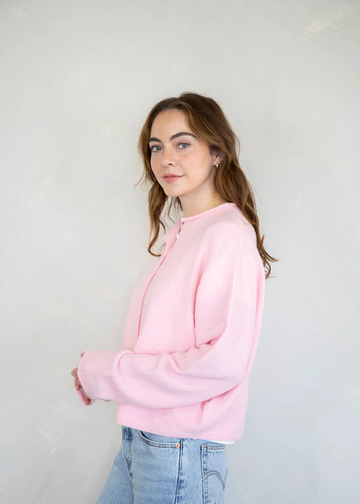 Piper Cardigan - Baby Pink