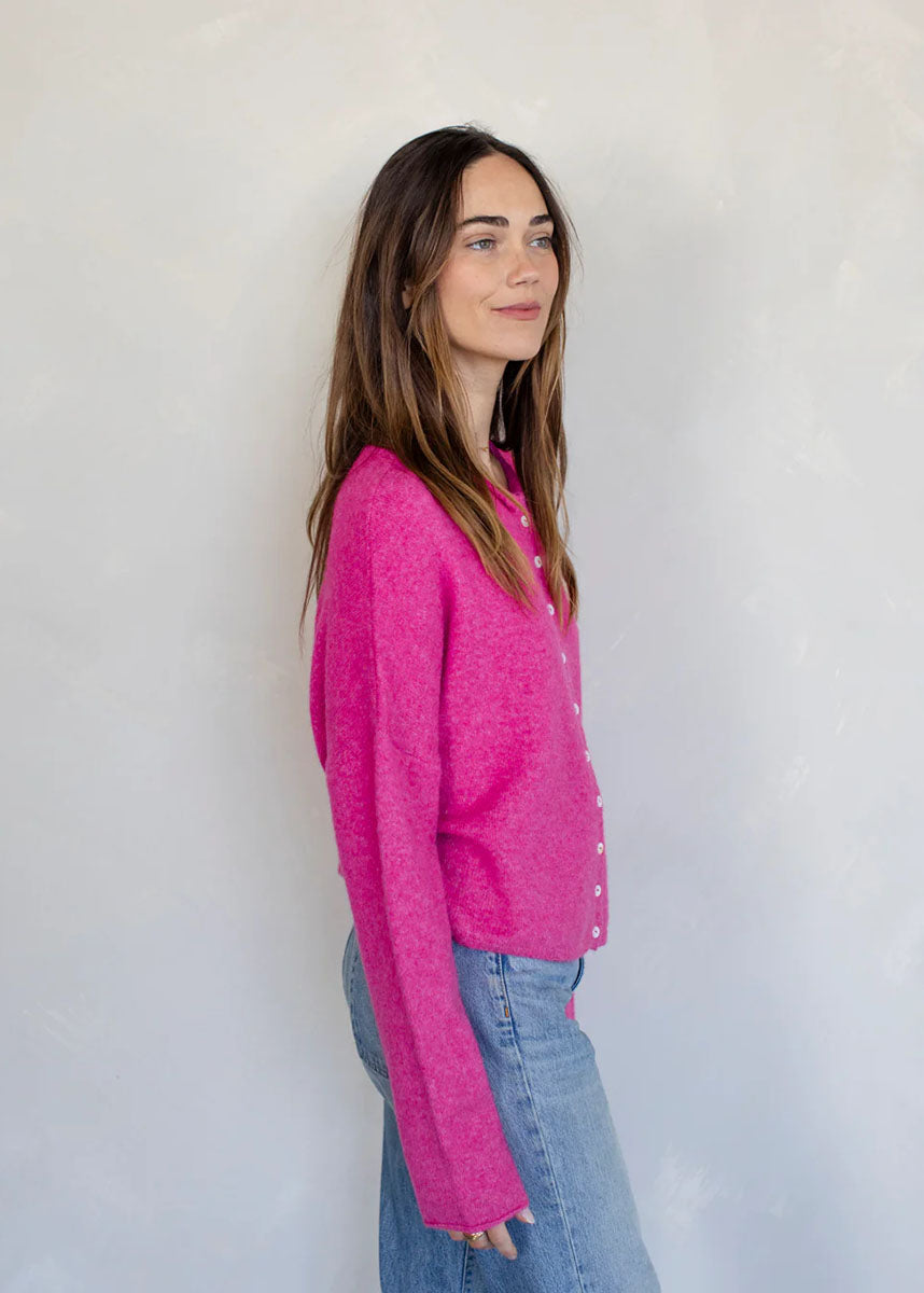 Piper Cardigan - Fuchsia