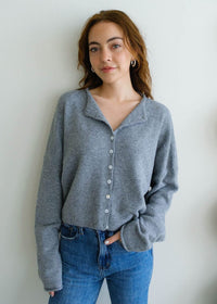 Piper Cardigan - Heather Grey