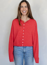 Piper Cardigan - Red