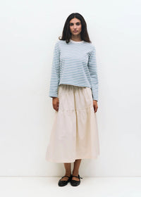 The Kathleen Top - Blue Cream