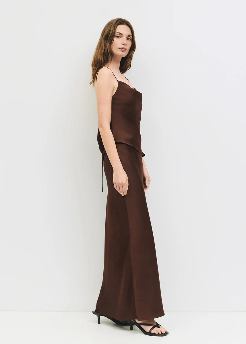 The Elena Top - Brown