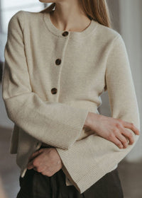 The Tyler Cardigan - Beige