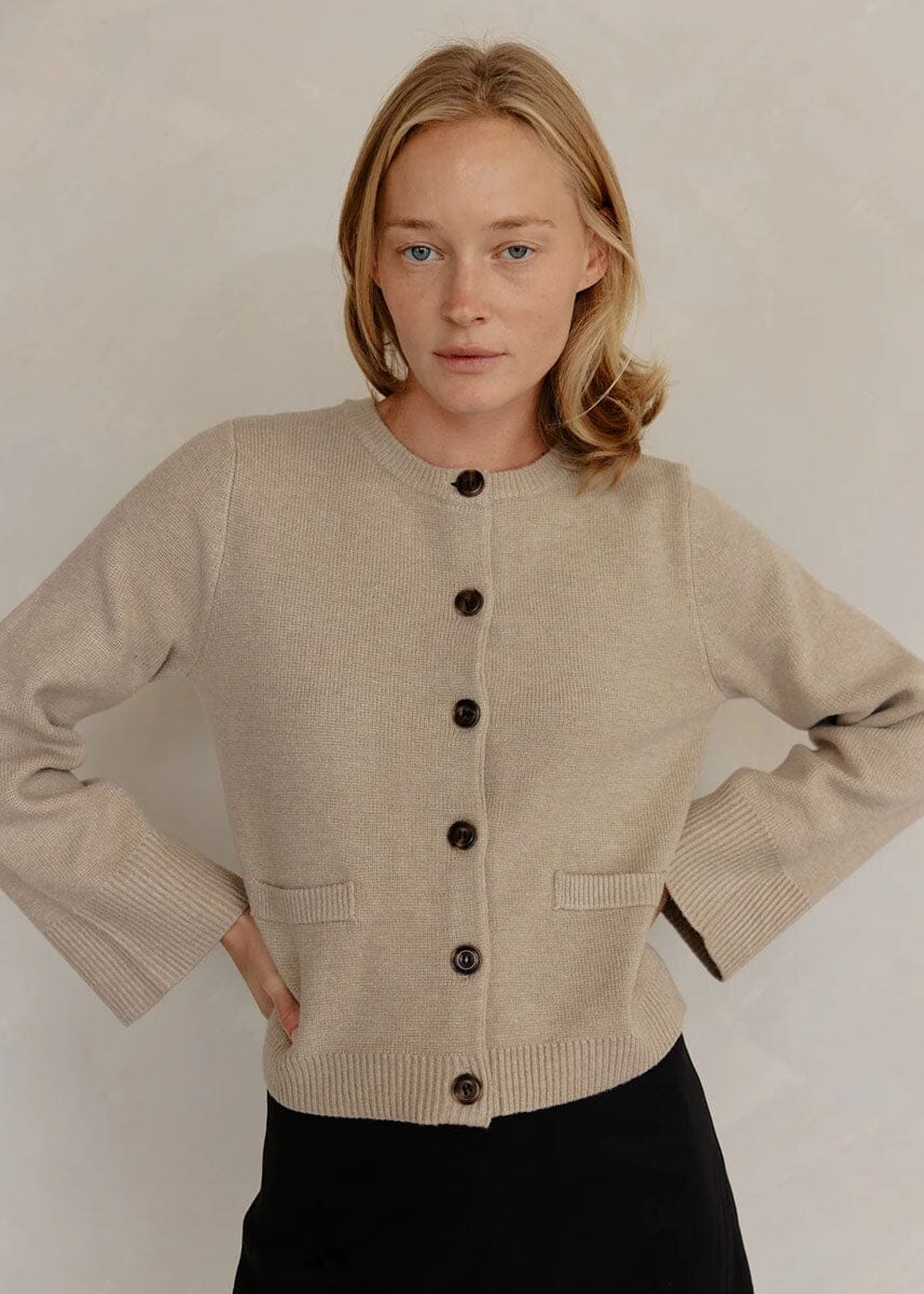 The Tyler Cardigan - Beige