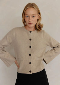 The Tyler Cardigan - Beige