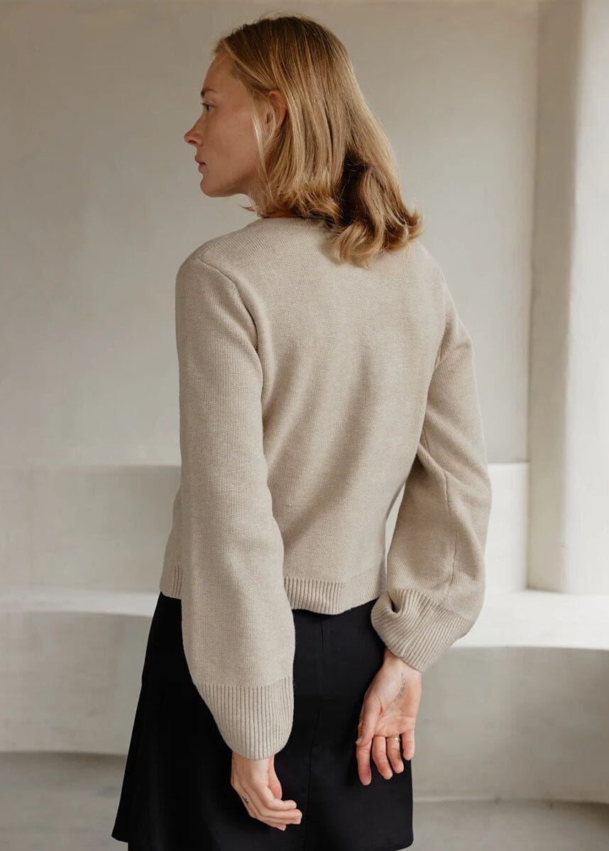 The Tyler Cardigan - Beige