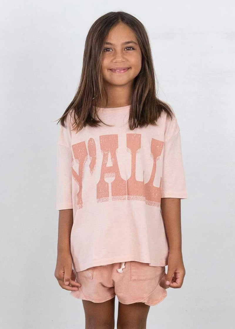 Y'all Girls Super Tee - Faded Pink