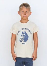 Hold Your Horses Tee - Parchment