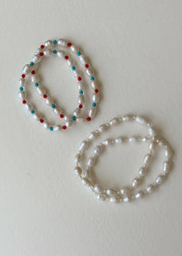 Pearly Anklet - All White Pearl