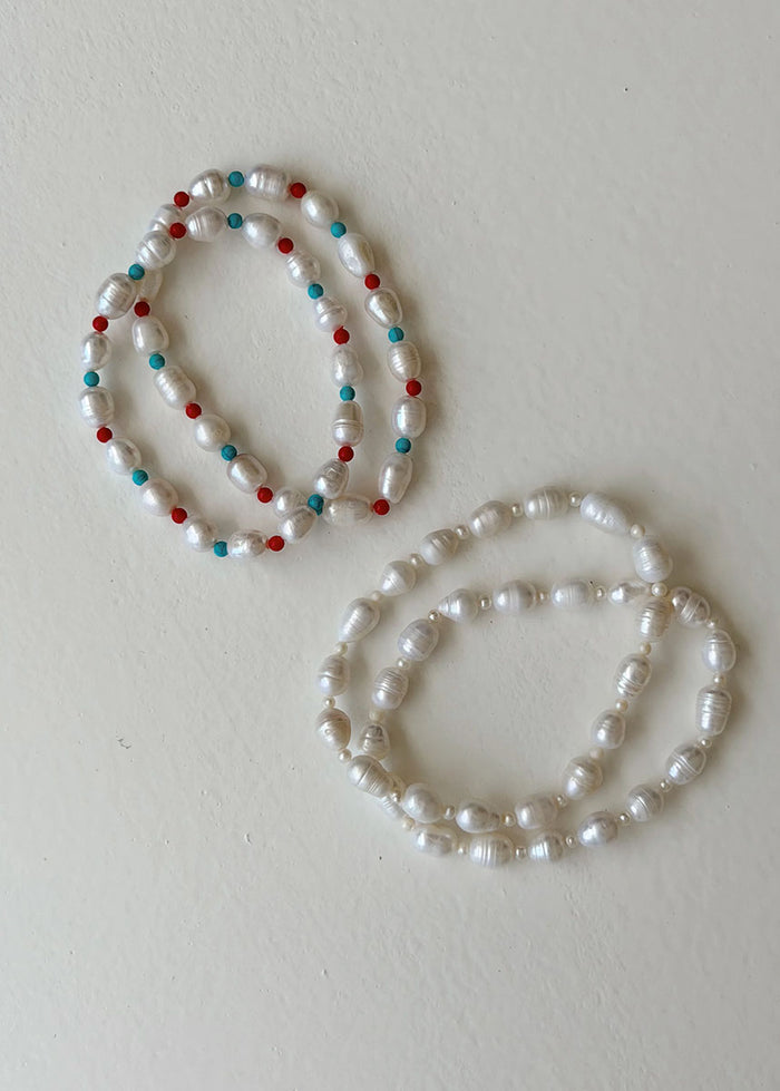 Pearly Anklet - All White Pearl