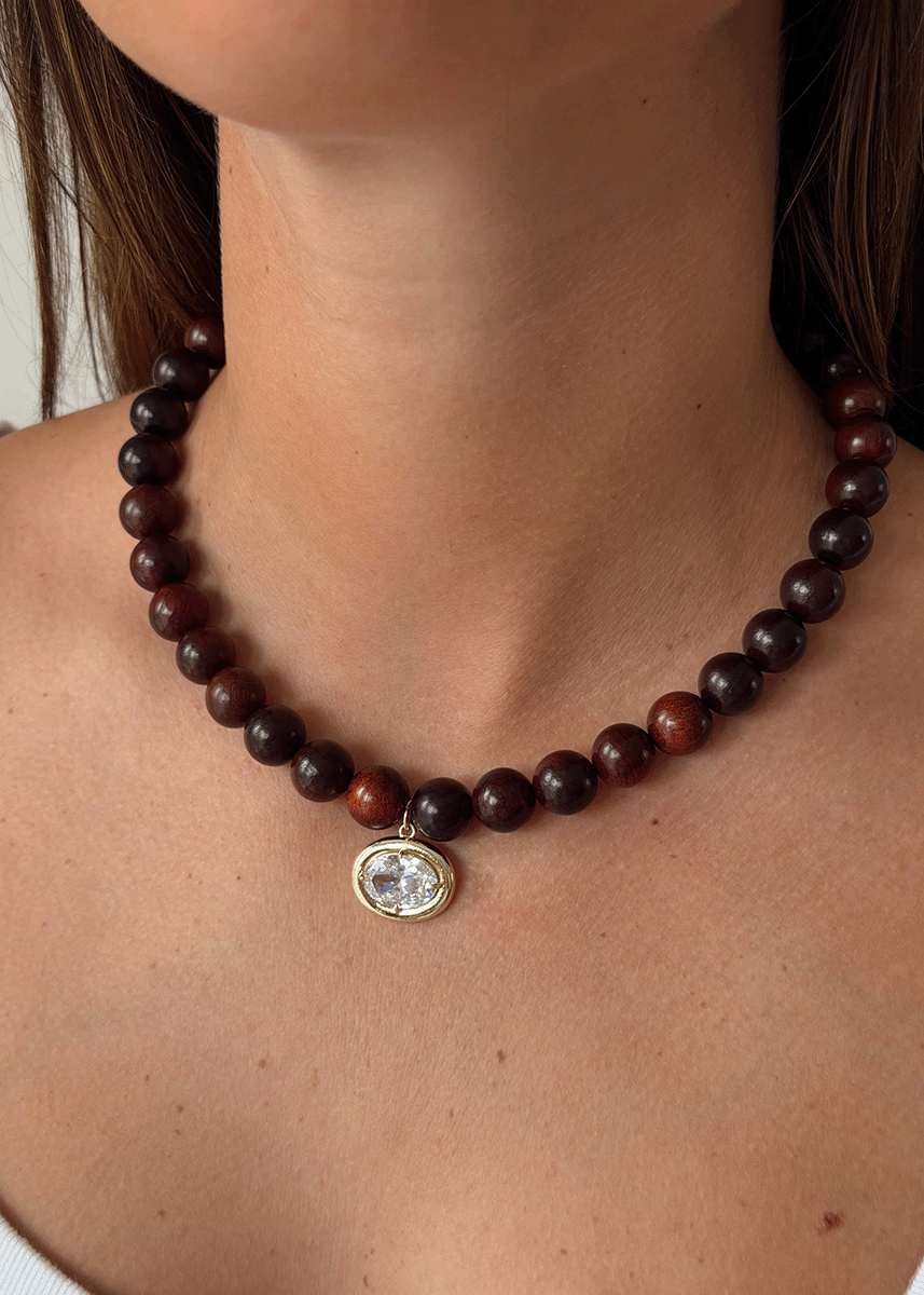 Naples Necklace - Fall Brown