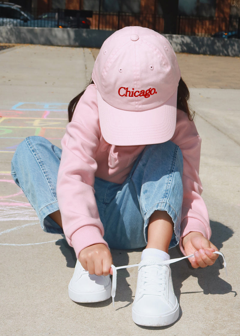 Youth Chicago. Dad Hat - Pink & Red