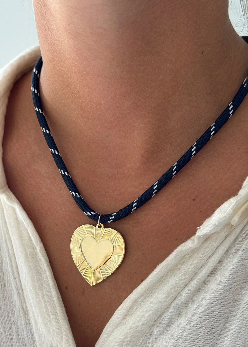 Gracie Paracord Necklace - Navy