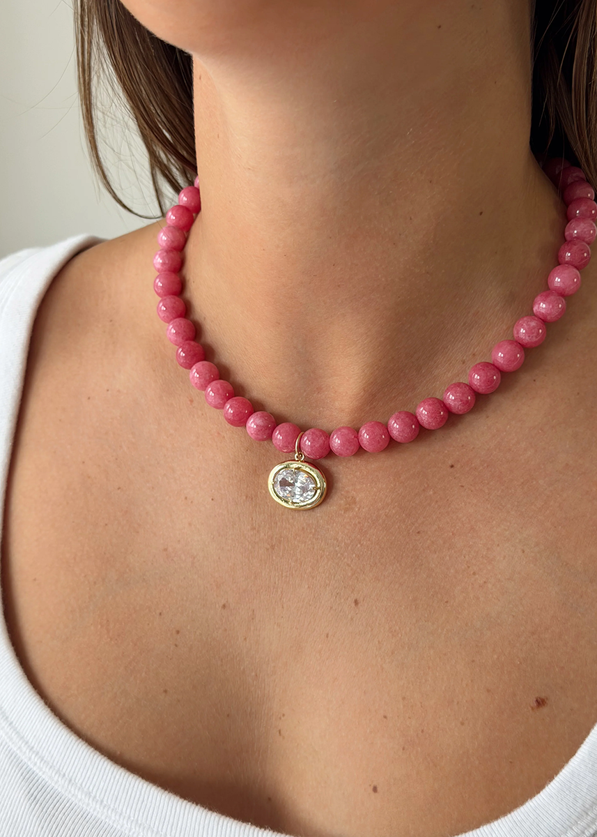 Naples Necklace - Fall Pink
