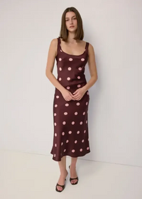 The Saylor Dress - Burgundy & Pink
