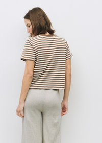 The Cooper Top - Brown & White