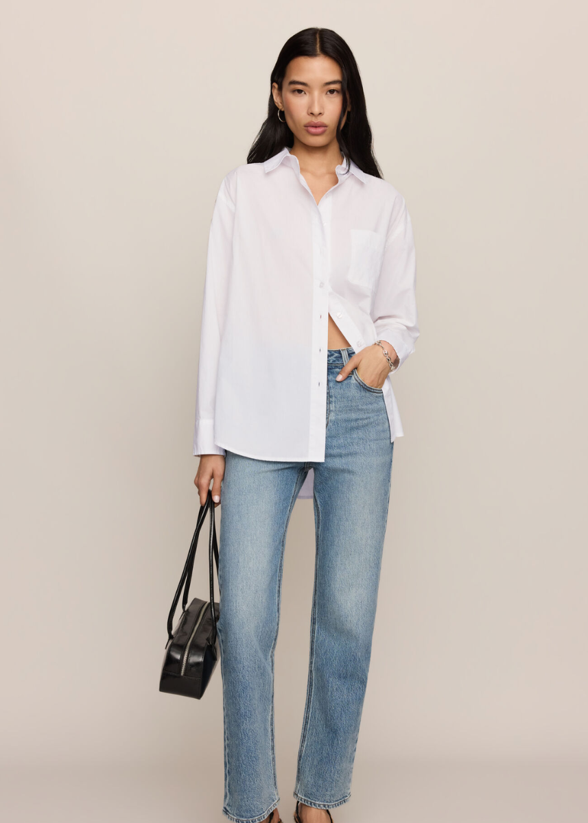 The Gallery Button-Up - White