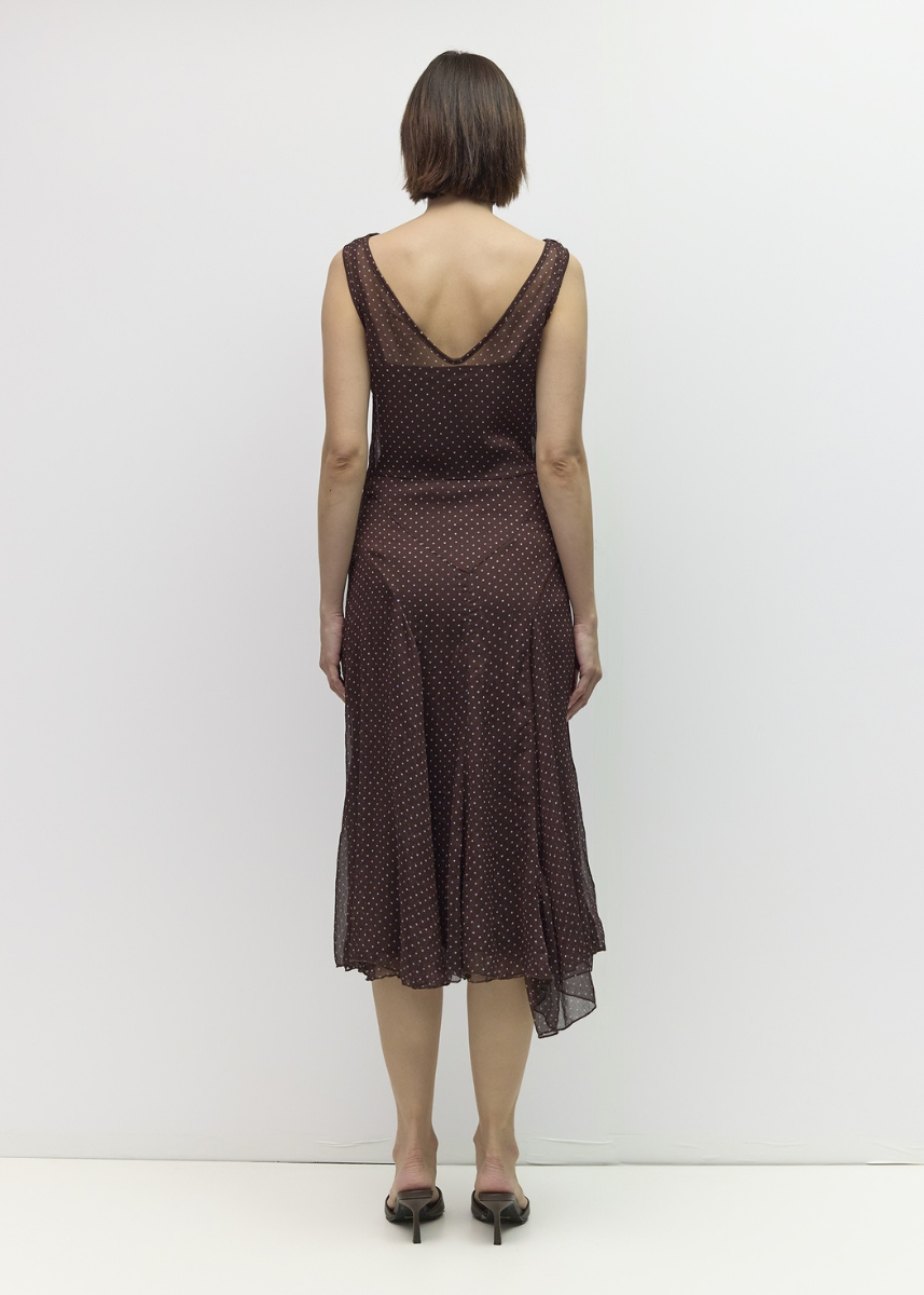 The Lauren Dress - Brown Blue