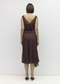 The Lauren Dress - Brown Blue