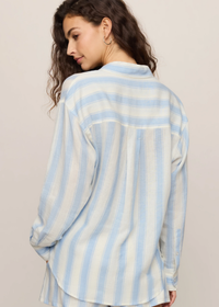 The Perfect Striped Button Up - Skyline