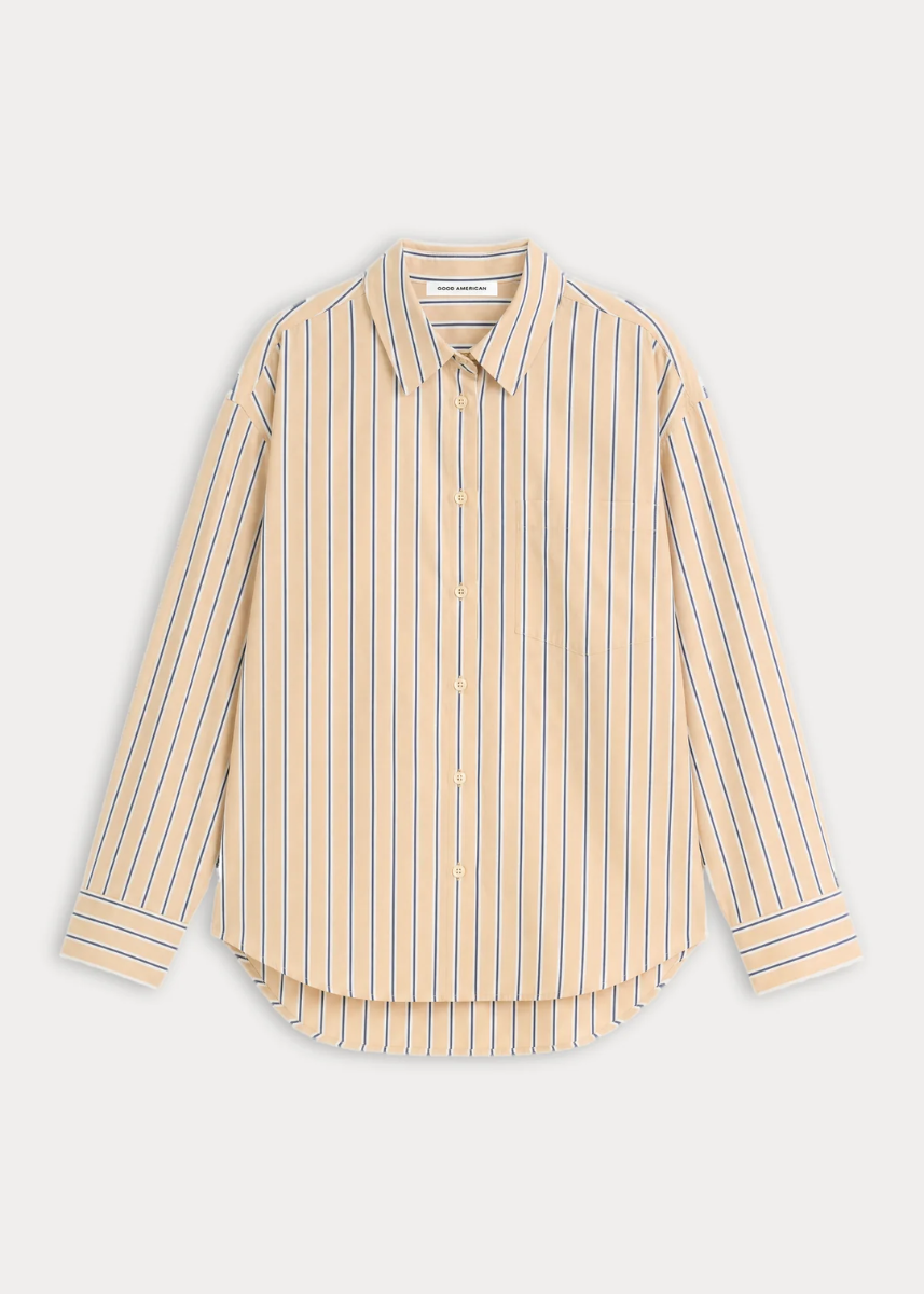The Poplin Easy Shirt - Dune Multi Stripe