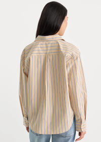 The Poplin Easy Shirt - Dune Multi Stripe