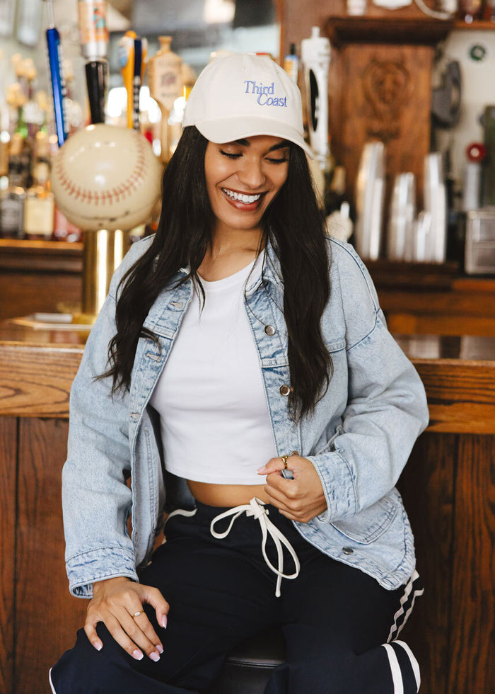 Third Coast Dad Hat - Ivory & Cobalt