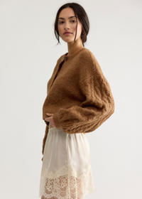 Thistle Cardi - Macadamia