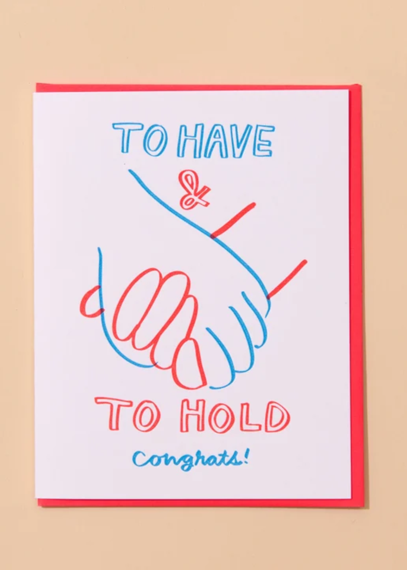 To Have & To Hold Wedding Card