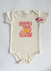 Chicago Has a Pizza My Heart Onesie - Natural