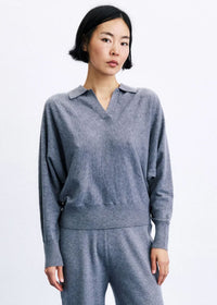 Bath Collared Sweater - Grey