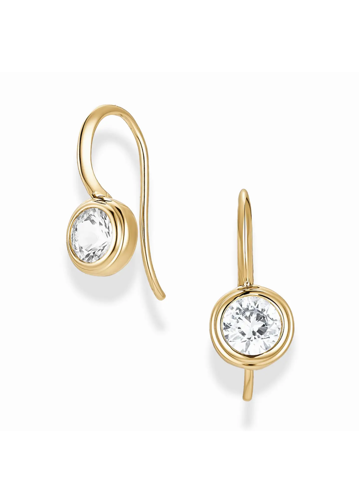 Vera French Hook Earrings - Gold
