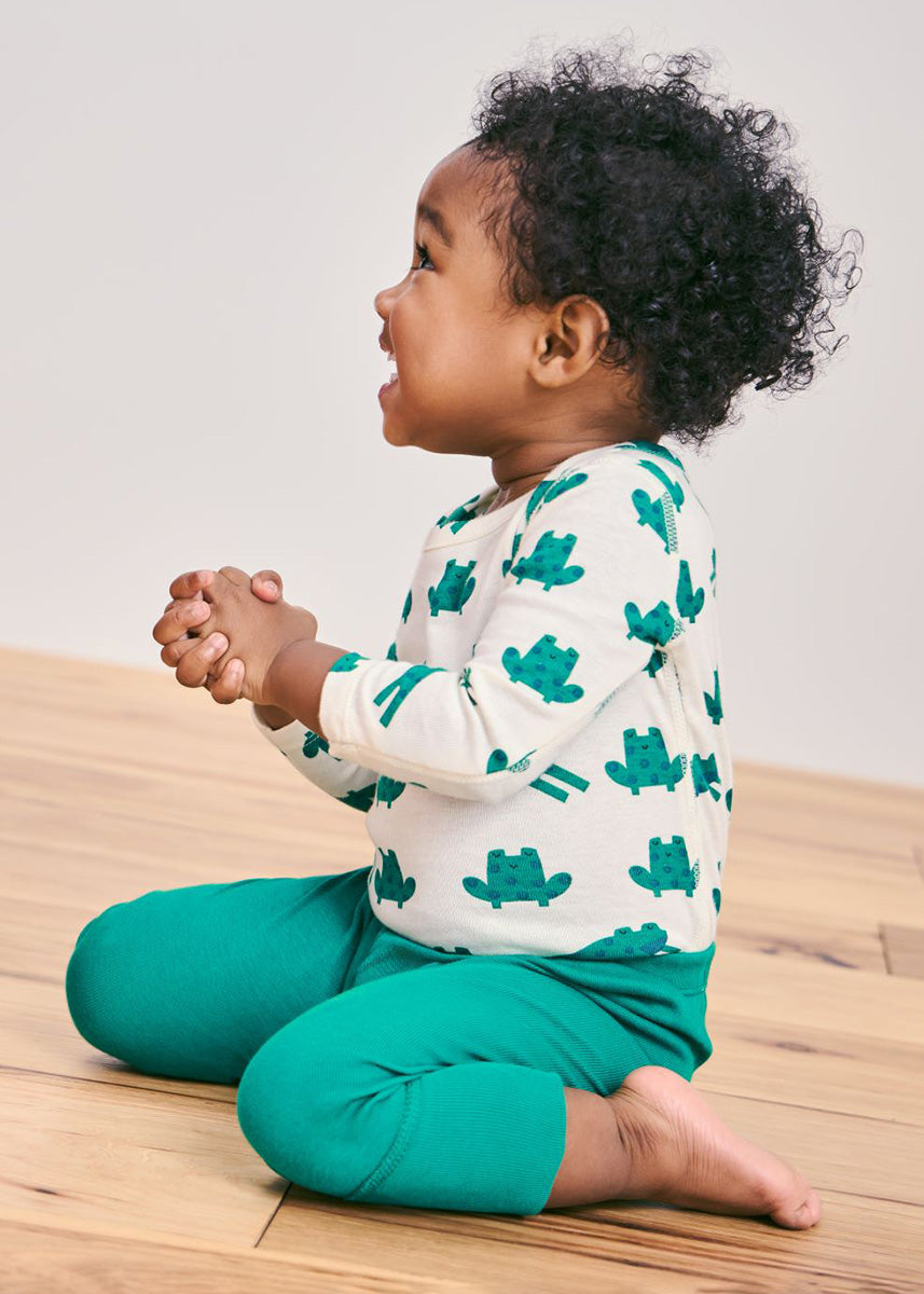Baby Layette Wiggle Pants - Ultra Green