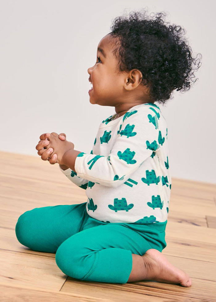 Baby Layette Wiggle Pants - Ultra Green