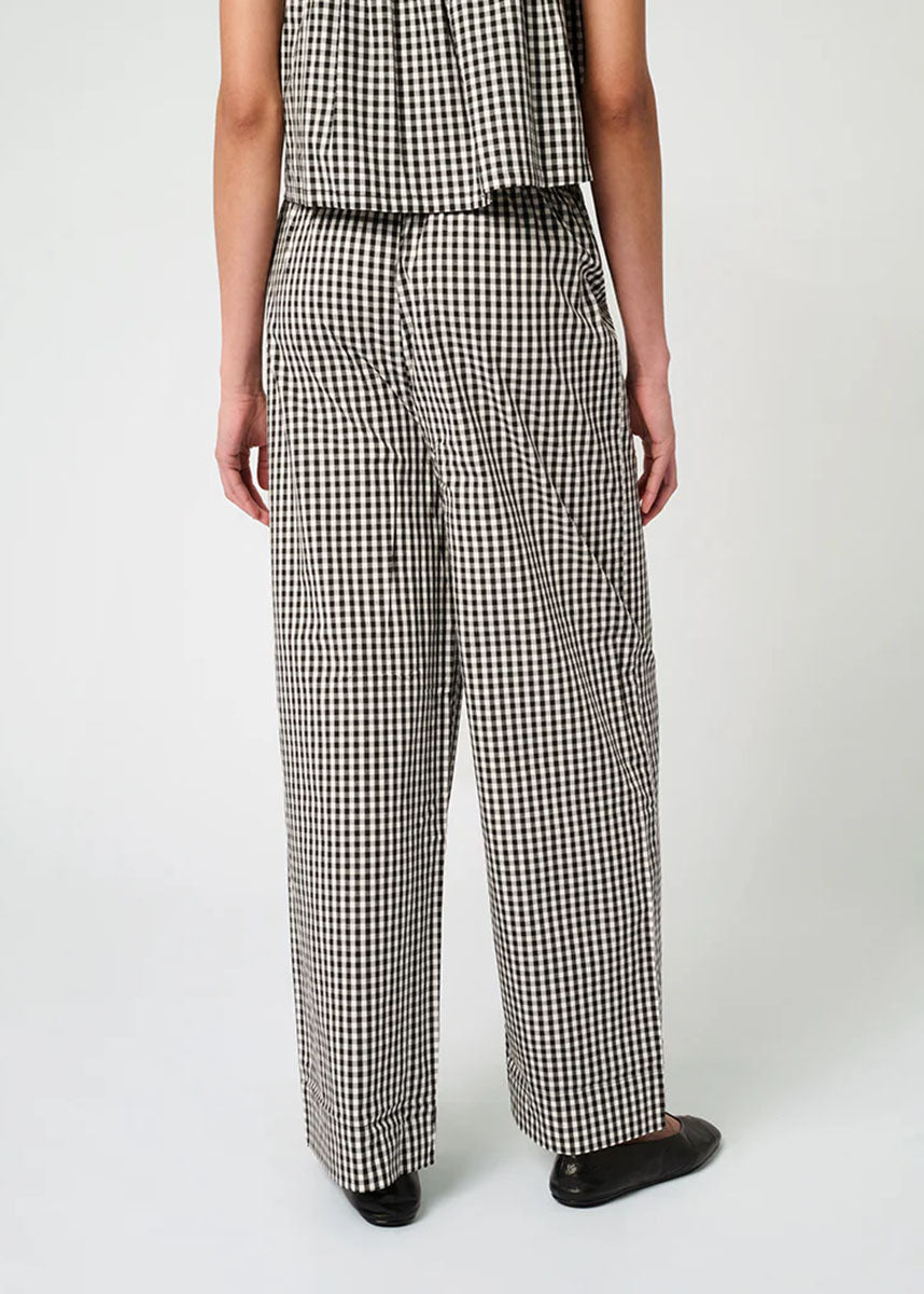 Betty Stripe Tie-Waist Pant - Black Multi