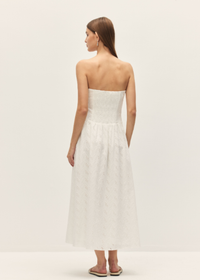 Wilda Eyelet Dress - Cannoli Cream