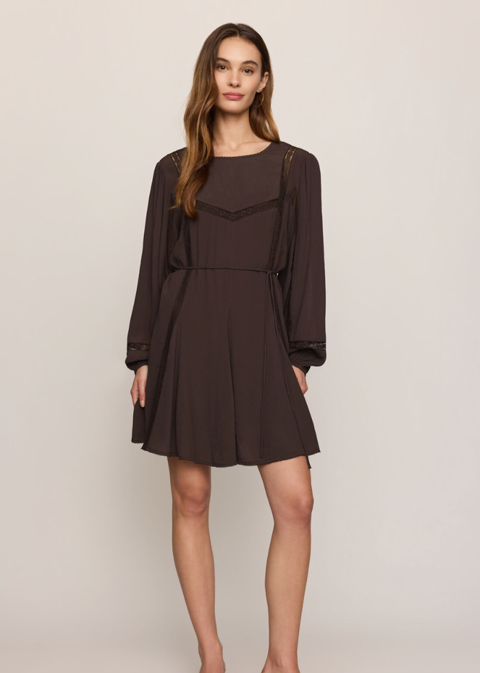 Wilde Mini Dress - Cocoa Bean