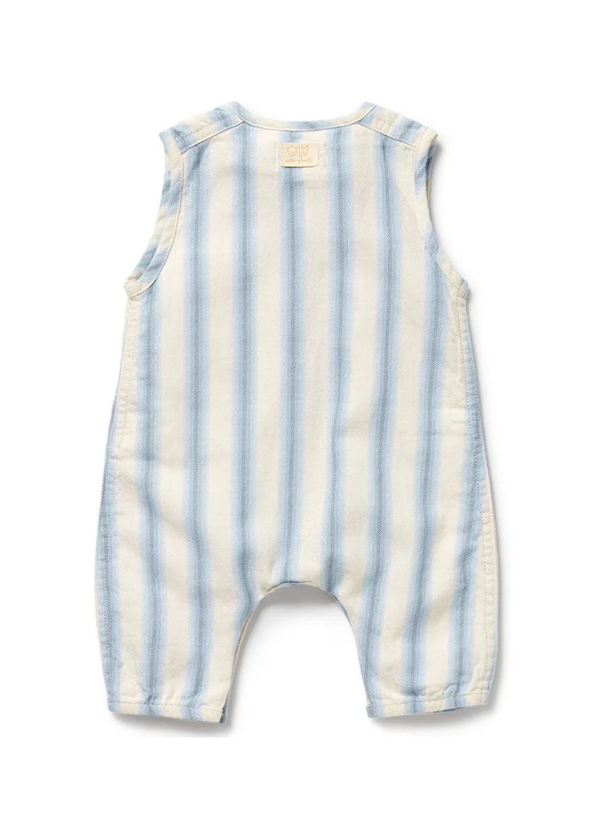Organic Growsuit - Deep Blue Stripe