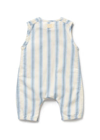 Organic Growsuit - Deep Blue Stripe