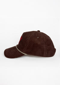Windy City Wide Whale Cord Hat - Brown