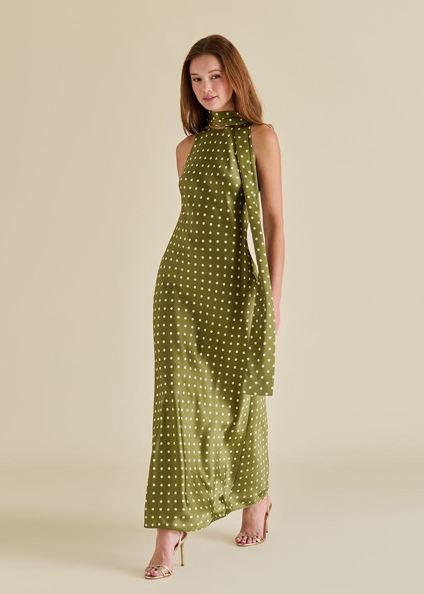 Jaiden Dress - Olive Heather