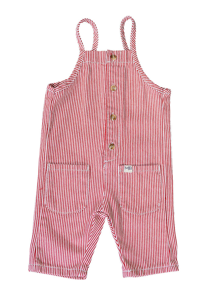 Red Stripe Overalls