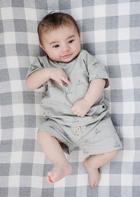 Sailboat Button Short Set