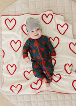 Heart Plush Baby Blanket