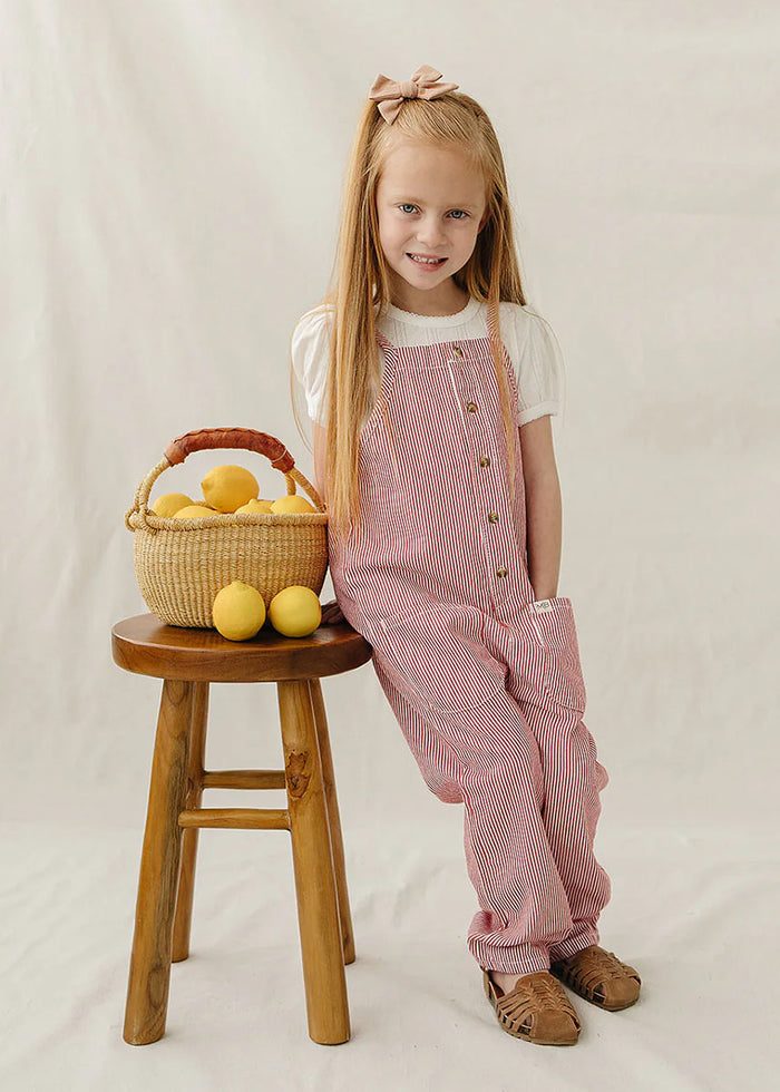 Red Stripe Overalls