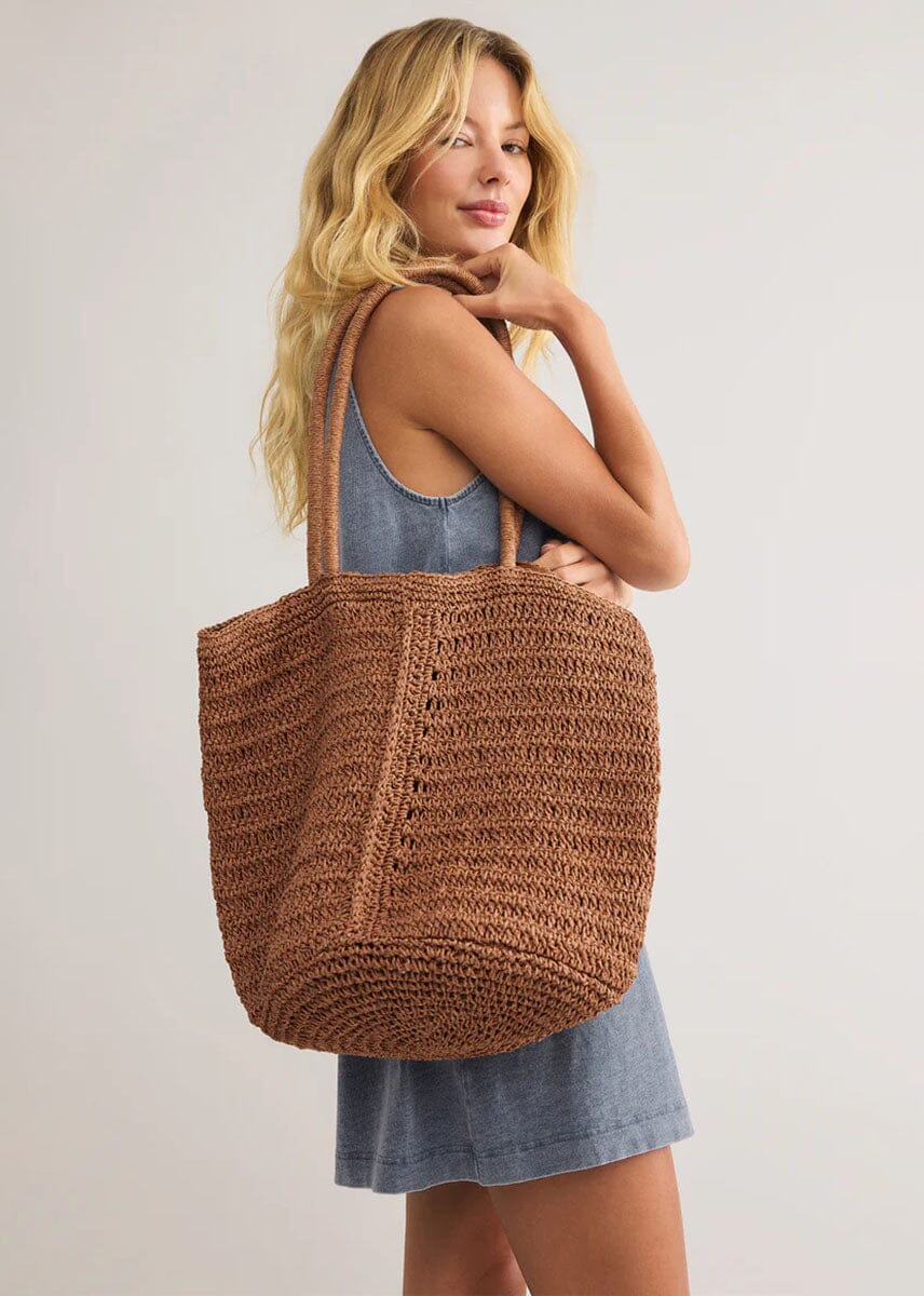 Las Lomas Straw Bag - Tobacco