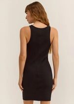 Delfa Rib Mini Dress - Black