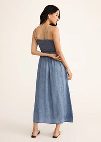 Bayside Chambray Midi Dress - Medium Chambray